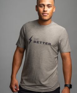 SuperSoft BE BETTER Short Sleeve Shirt - Grey