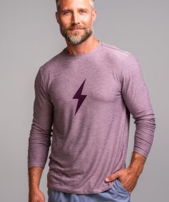 SuperSoft BOLT Long Sleeve Shirt - Cranberry
