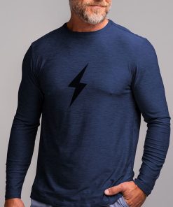 SuperSoft BOLT Long Sleeve Shirt - Navy