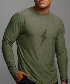 SuperSoft BOLT Long Sleeve Shirt - Olive Green