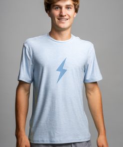 SuperSoft BOLT Short Sleeve Shirt - Baby Blue