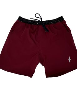Performance 5 Short w/ Liner - Maroon