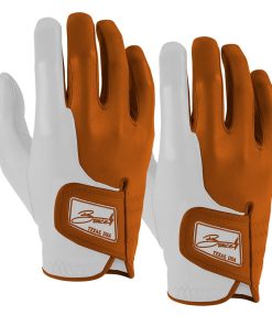 Bear Series Golf Gloves (On Right. 2-Pack) - Austin Orange