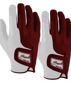 Bear Series Golf Gloves (On Right. 2-Pack) - College Station Maroon