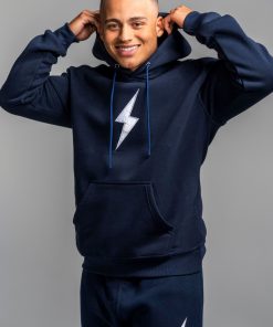 BOLT Hoodie - Navy/White Bolt