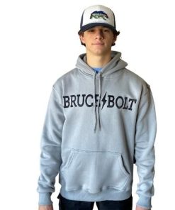 BRUCE BOLT Hoodie - Grey/Black