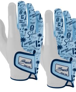Bryan Bros Creator Series Golf Gloves (On Right. 2-Pack) - Baby Blue