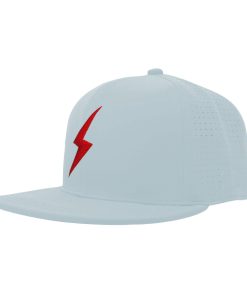 SMART FIT Performance BOLT Game Hat - Ice Blue/Red Bolt
