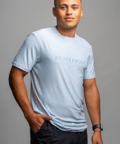 SuperSoft BRUCE BOLT Short Sleeve Shirt - Baby Blue