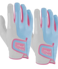 Bryan Bros Creator Series Golf Gloves (On Right. 2-Pack) - Baby Blue/Pink
