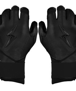 Bear Series Long Cuff Batting Gloves - Blackout
