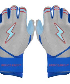 James Outman Signature Series Long Cuff Batting Gloves - Metallic Silver