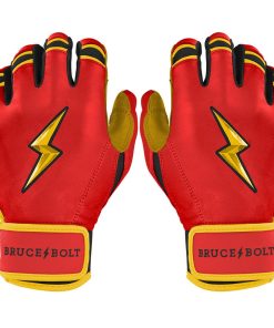 Konnor Griffin Signature Series Short Cuff Batting Gloves - Red