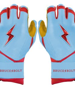 Harrison Bader Signature Series Long Cuff Batting Gloves - Baby Blue
