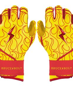 Harrison Bader Signature Series Long Cuff Batting Gloves - Flames