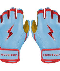 Harrison Bader Signature Series Short Cuff Batting Gloves - Baby Blue