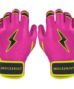 Bear Series Short Cuff Batting Gloves | Pink Lightning