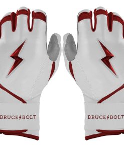 Chrome Series Long Cuff Batting Gloves - Maroon