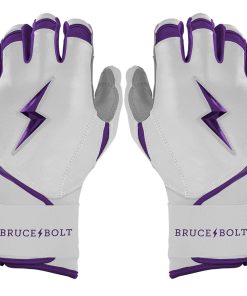 Chrome Series Long Cuff Batting Gloves - Purple