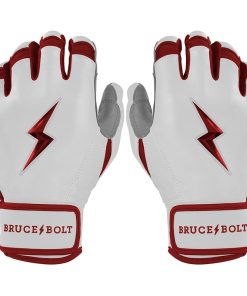 Chrome Series Short Cuff Batting Gloves - Maroon