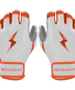 Chrome Series Short Cuff Batting Gloves - Orange