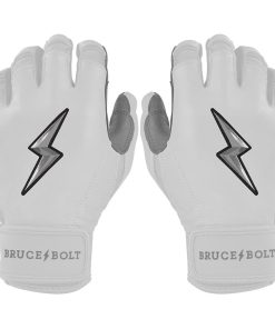Chrome Series Short Cuff Batting Gloves - White