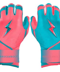 Max Clark Signature Series Long Cuff Batting Gloves - Pink/Teal