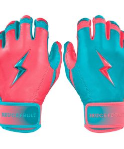Max Clark Signature Series Short Cuff Batting Gloves - Pink/Teal