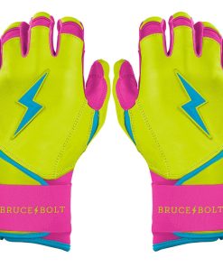 Bear Series Long Cuff Batting Gloves - Caribbean Yellow