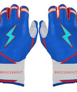 James Outman Signature Series Long Cuff Batting Gloves - Blue