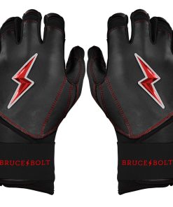 Bear Series Long Cuff Batting Gloves - Black