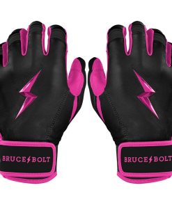Bear Series Short Cuff Batting Gloves - Hot Pink