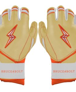 Max Clark Signature Series Long Cuff Batting Gloves - Clark Ivory