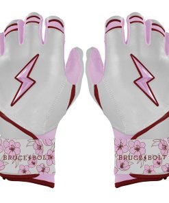 Lars Nootbaar Signature Series Long Cuff Batting Gloves - White/Pink