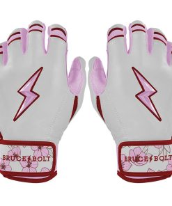 Lars Nootbaar Signature Series Short Cuff Batting Gloves - White/Pink