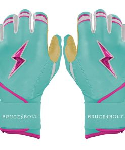 Fernando Tatis Jr. Signature Series Long Cuff Batting Gloves - Mint/Pink