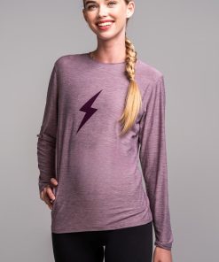 Women's SuperSoft BOLT Long Sleeve Shirt - Cranberry