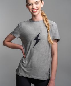 Women's SuperSoft BOLT Short Sleeve Shirt - Grey